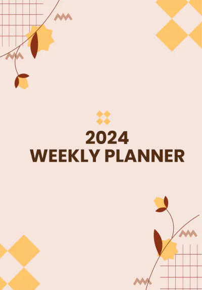 Free 2024 Weekly Planner Template to Edit Online