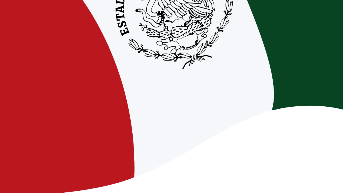 Mexico Constitution Day Background Template
