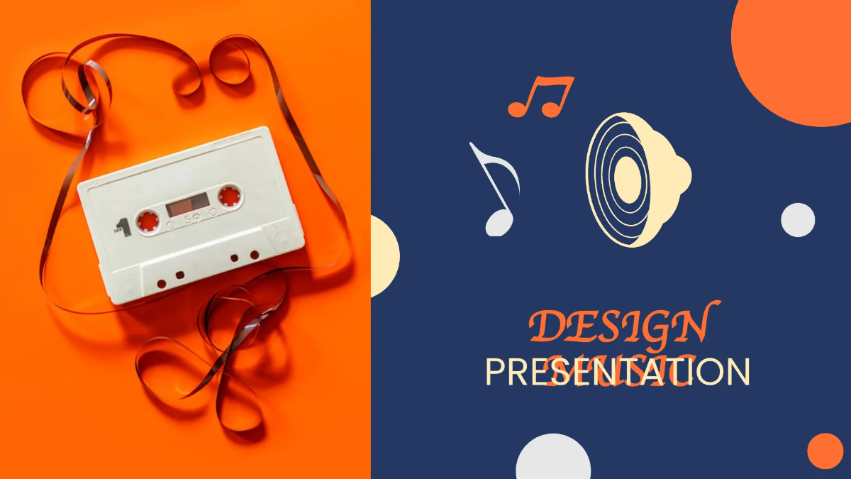 Free Design Music Presentation Template to Edit Online