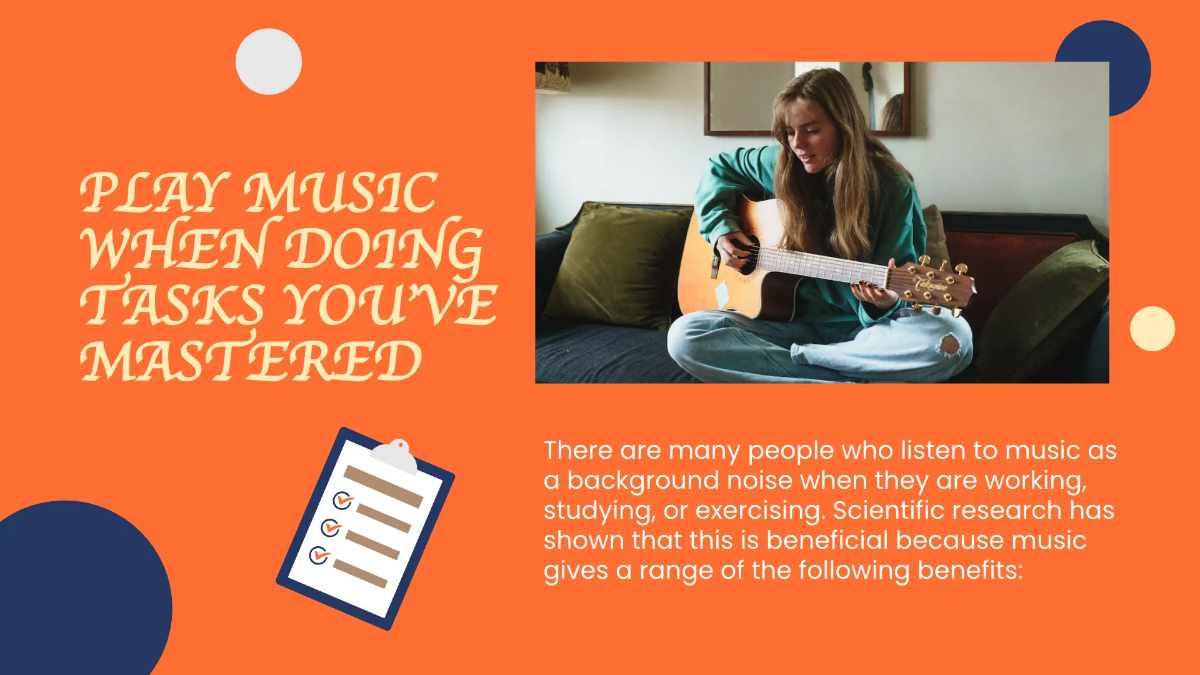 Free Design Music Presentation Template to Edit Online