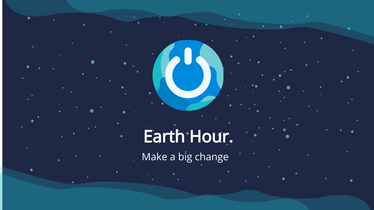 Earth Hour Flex Banner Template