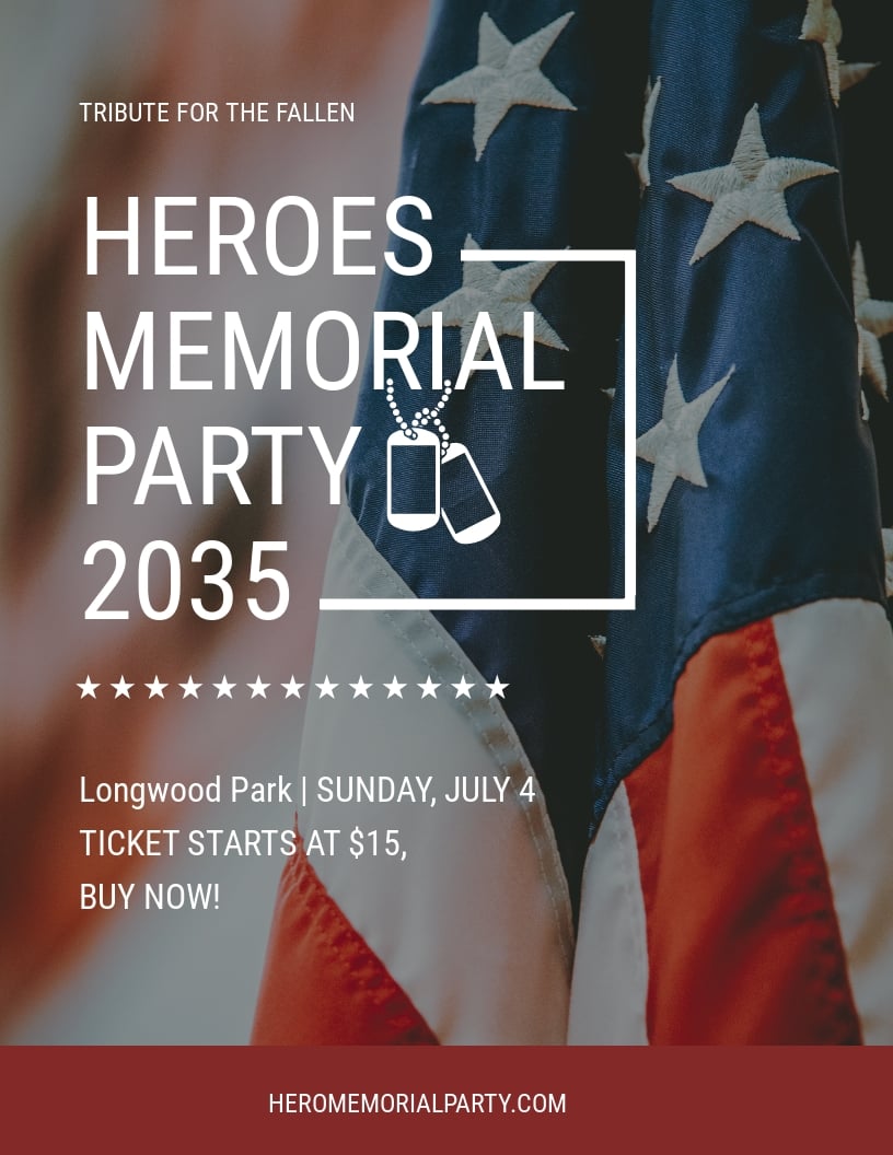 FREE Memorial Flyer Template in Microsoft Word (DOC)
