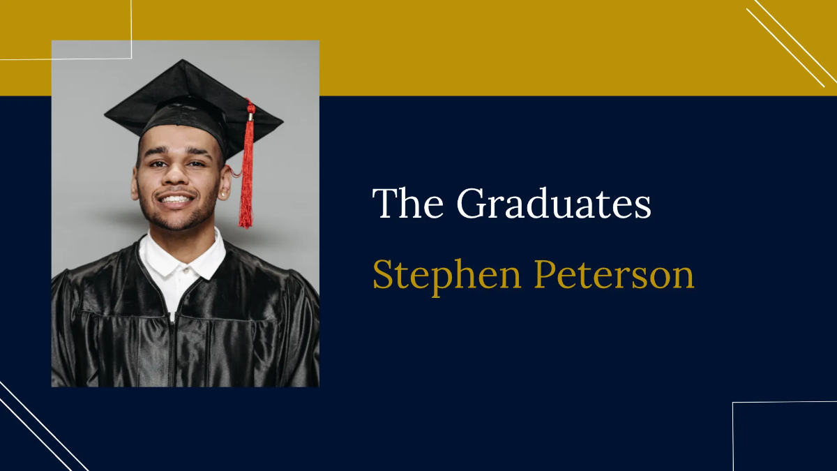 Free Middle School Virtual Graduation Presentation Template to Edit Online