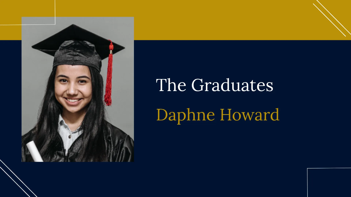 Free Middle School Virtual Graduation Presentation Template to Edit Online