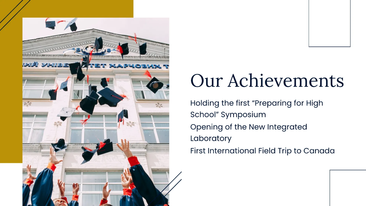 Free Middle School Virtual Graduation Presentation Template to Edit Online