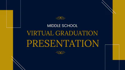 Free Middle School Virtual Graduation Presentation Template to Edit Online
