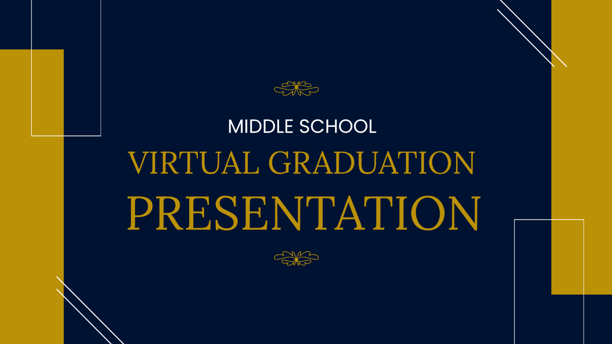 Middle School Virtual Graduation Presentation Template