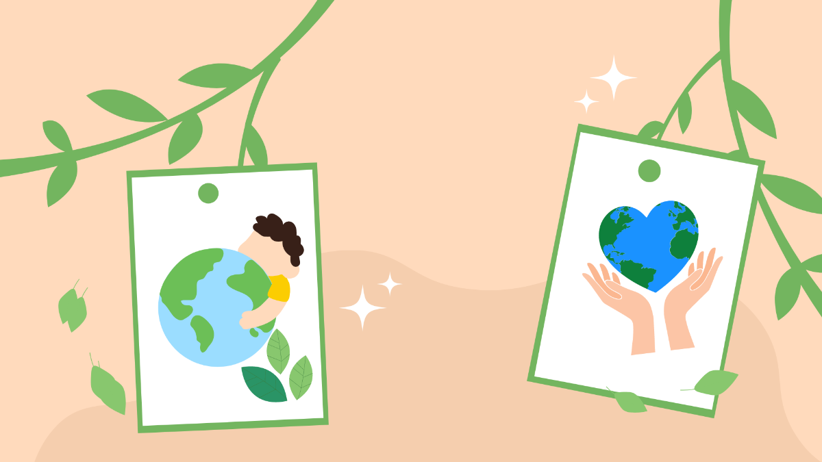 Earth Day Picture Background Template