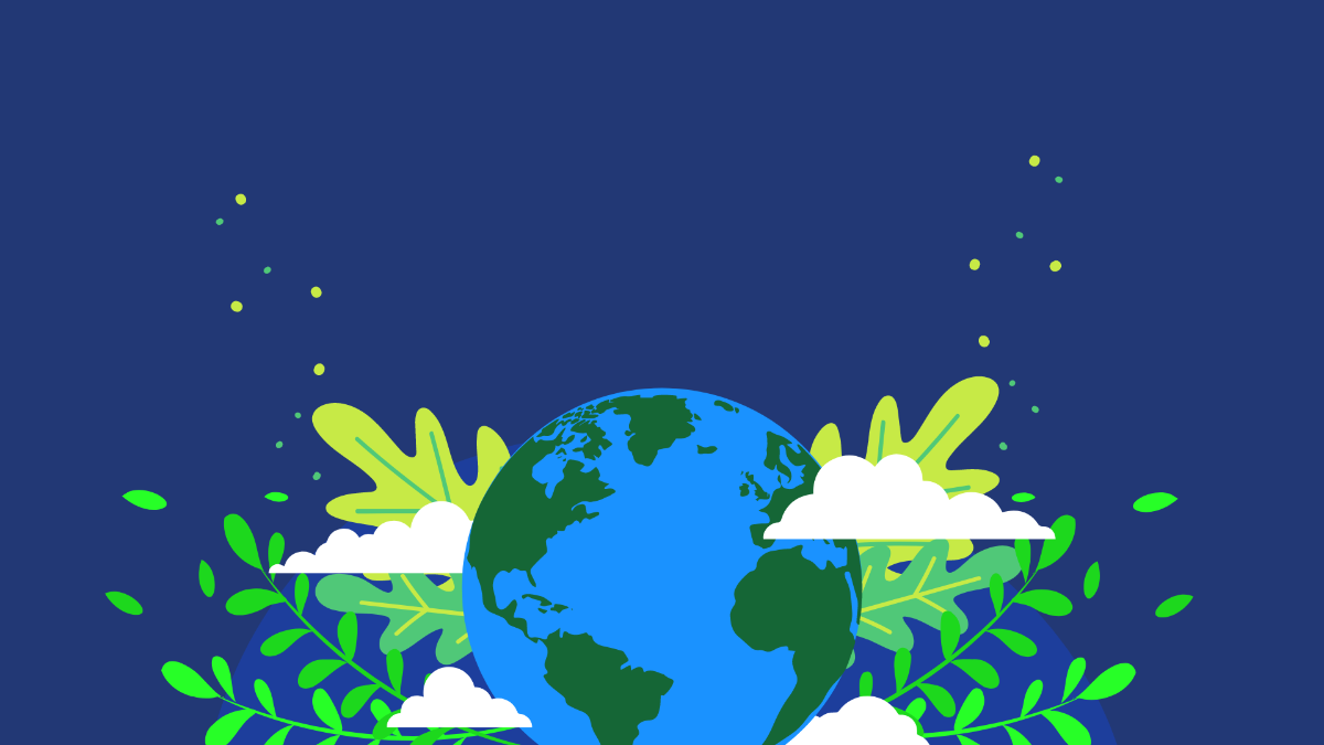 Earth Day Dark Background Template