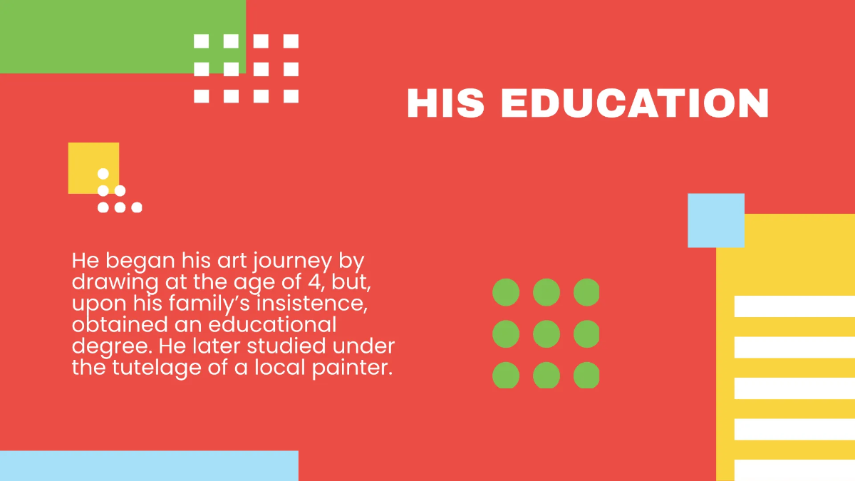 Free Piet Art History Lesson Presentation Template to Edit Online