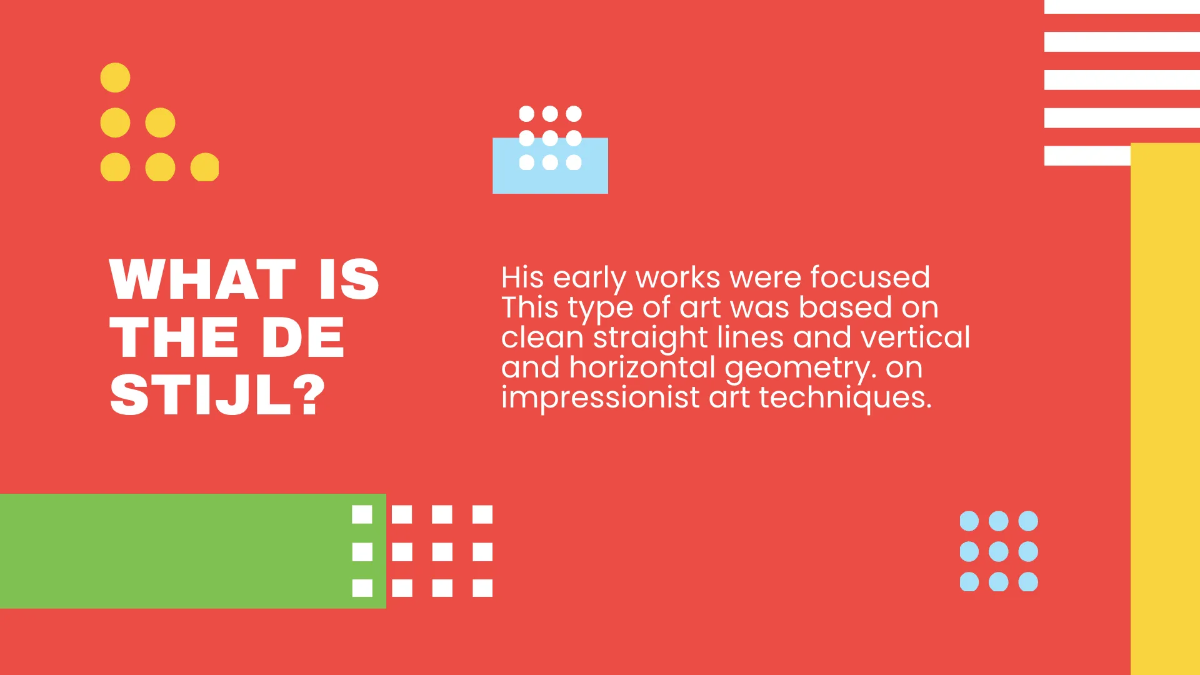 Free Piet Art History Lesson Presentation Template to Edit Online