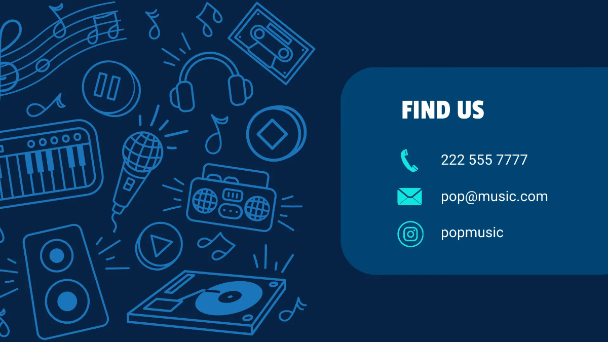 Free Modern Music Presentation Template to Edit Online