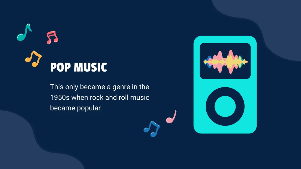 Free Modern Music Presentation Template to Edit Online