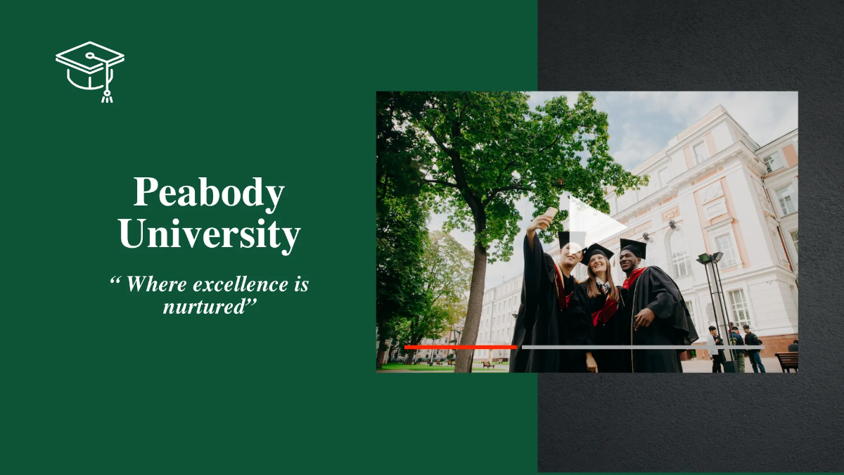 Free University Graduation Ceremony Presentation Template to Edit Online