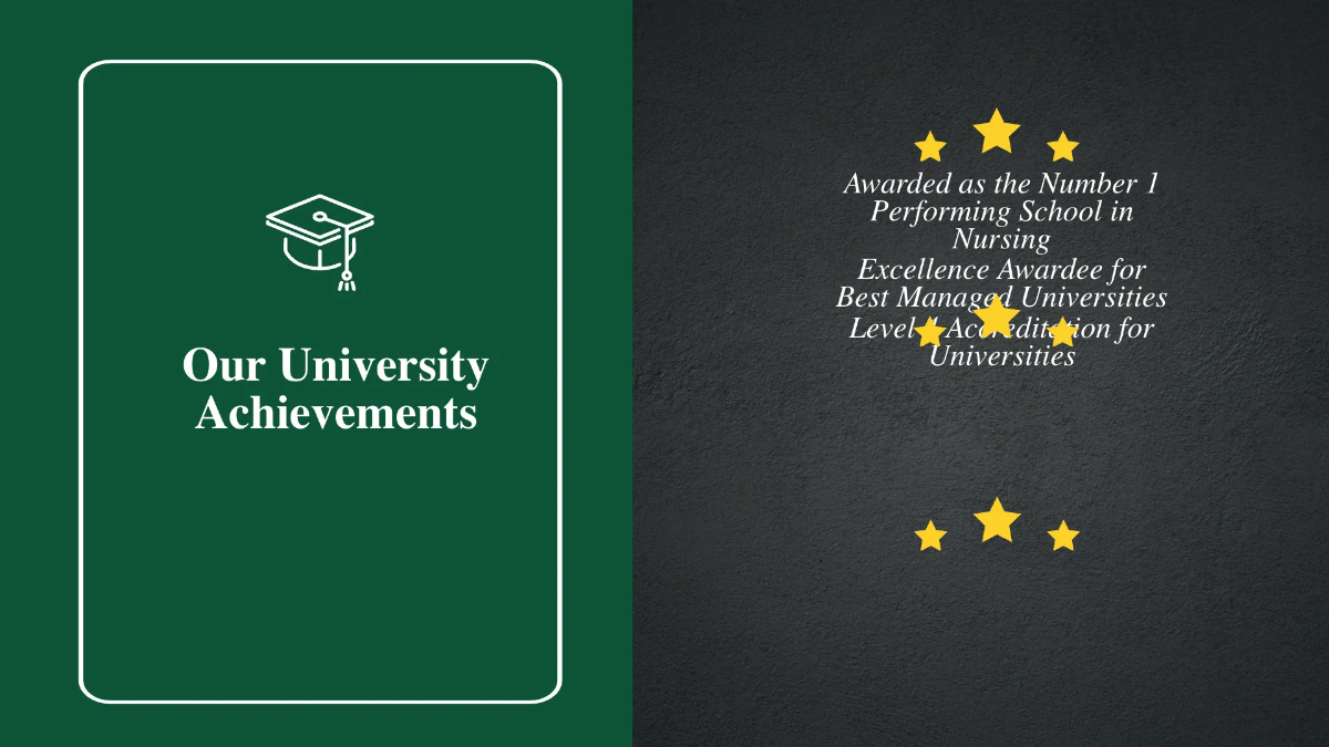 Free University Graduation Ceremony Presentation Template to Edit Online
