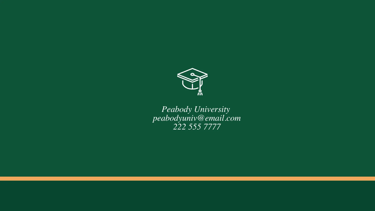 Free University Graduation Ceremony Presentation Template to Edit Online