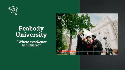 Free University Graduation Ceremony Presentation Template to Edit Online