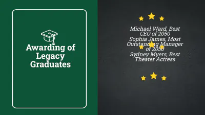 Free University Graduation Ceremony Presentation Template to Edit Online