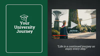 Free University Graduation Ceremony Presentation Template to Edit Online