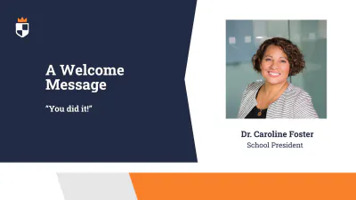 Free Middle School Graduation Party Presentation Template to Edit Online