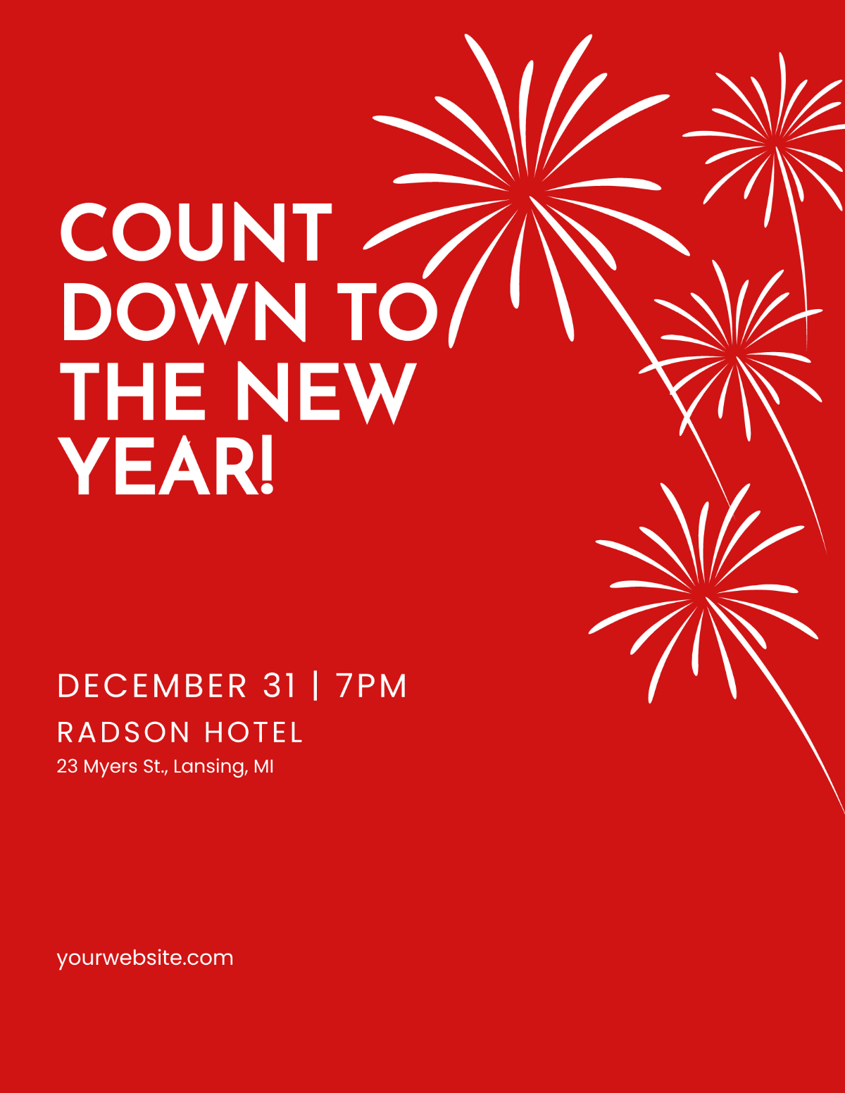 New Year Party Event Flyer Template