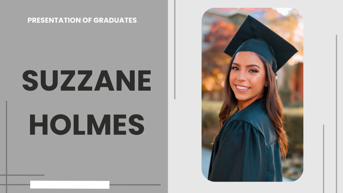 Free High School Virtual Graduation Presentation Template to Edit Online