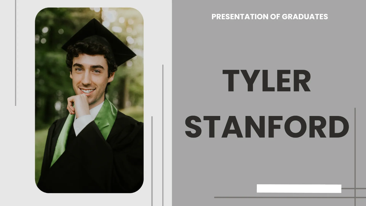 Free High School Virtual Graduation Presentation Template to Edit Online