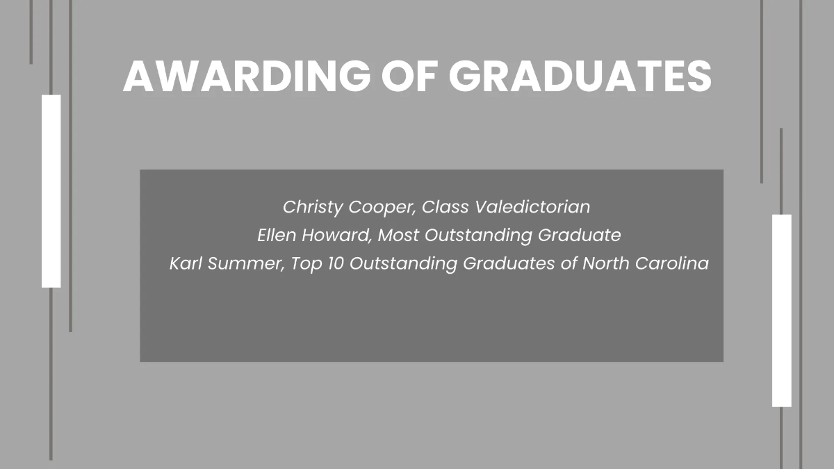 Free High School Virtual Graduation Presentation Template to Edit Online