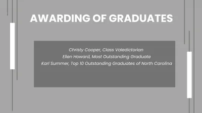 Free High School Virtual Graduation Presentation Template to Edit Online