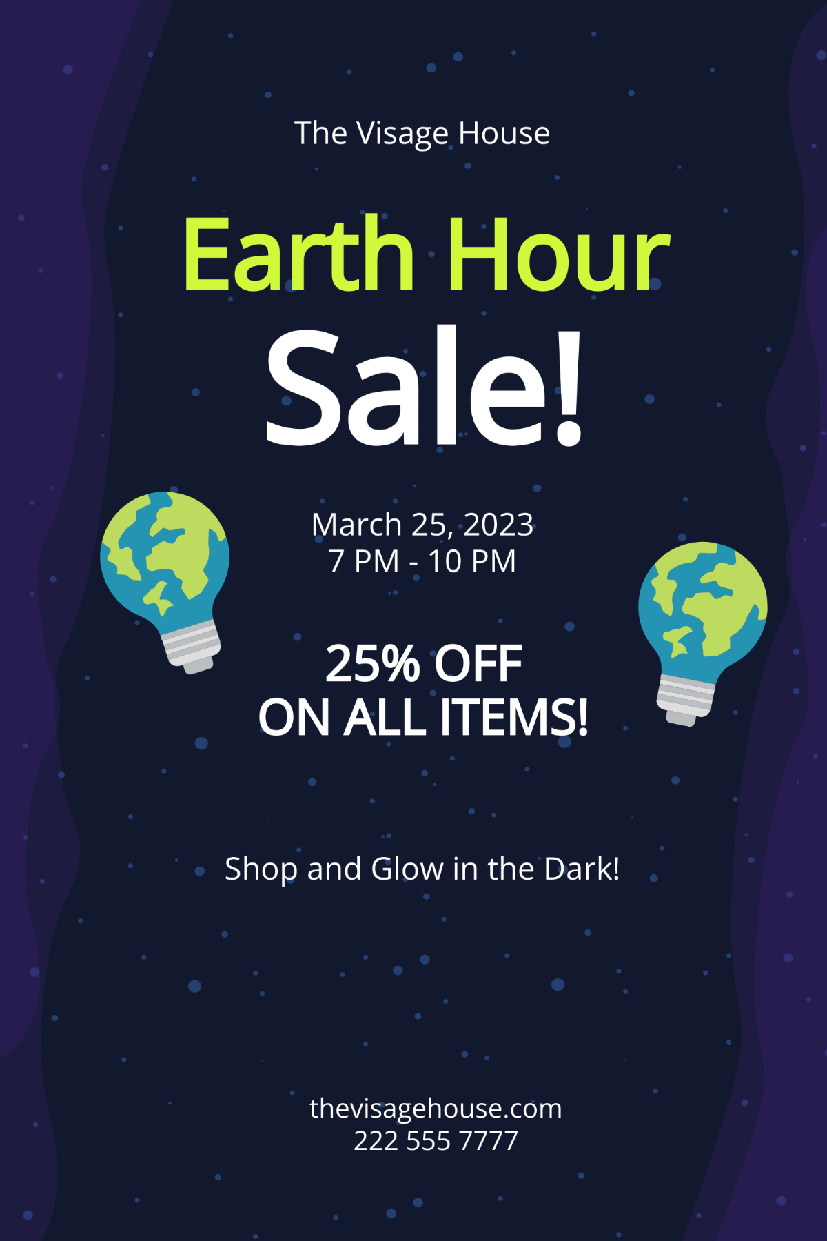Free Sale Earth Hour Flyer Template
