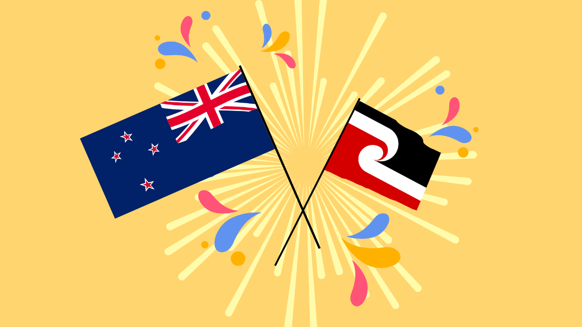 Happy Waitangi Day Background Template