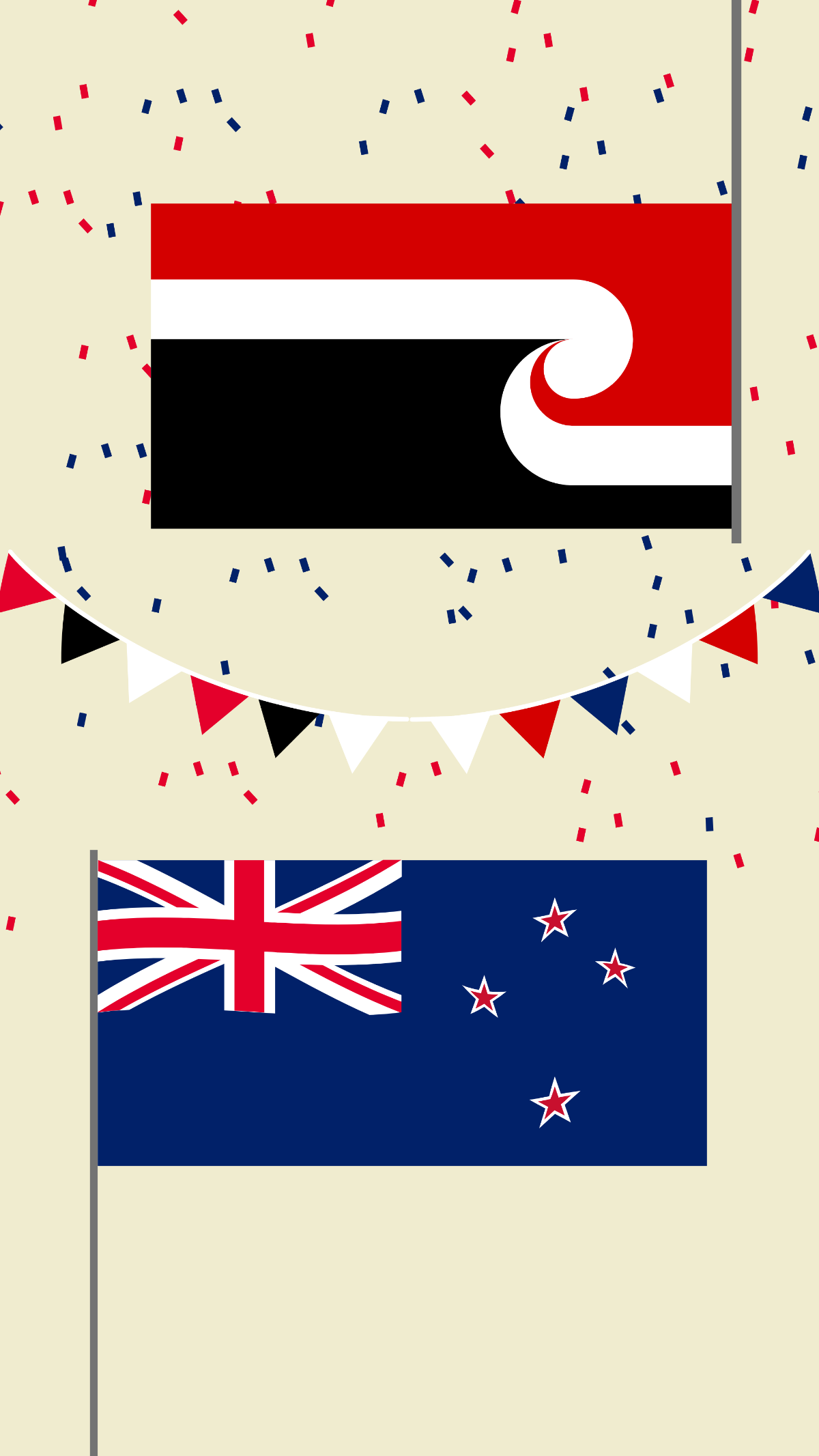 Waitangi Day iPhone Background Template