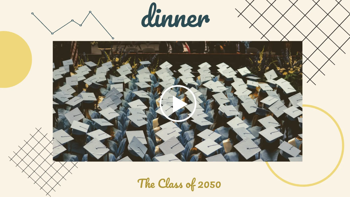 Free Graduation Party Digital Annuary Presentation Template to Edit Online