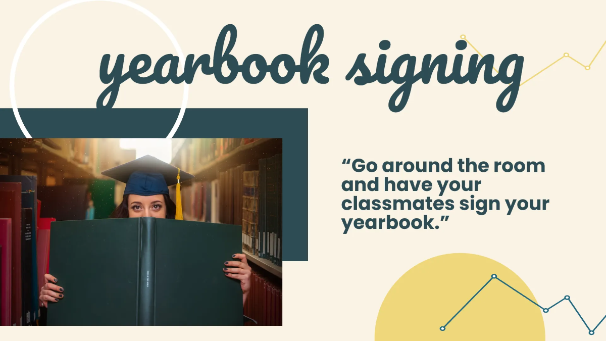 Free Graduation Party Digital Annuary Presentation Template to Edit Online