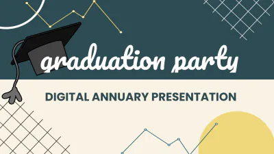 Free Graduation Party Digital Annuary Presentation Template to Edit Online
