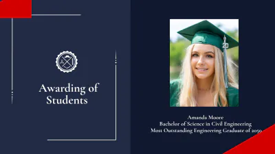 Free College Graduation Party Presentation Template to Edit Online