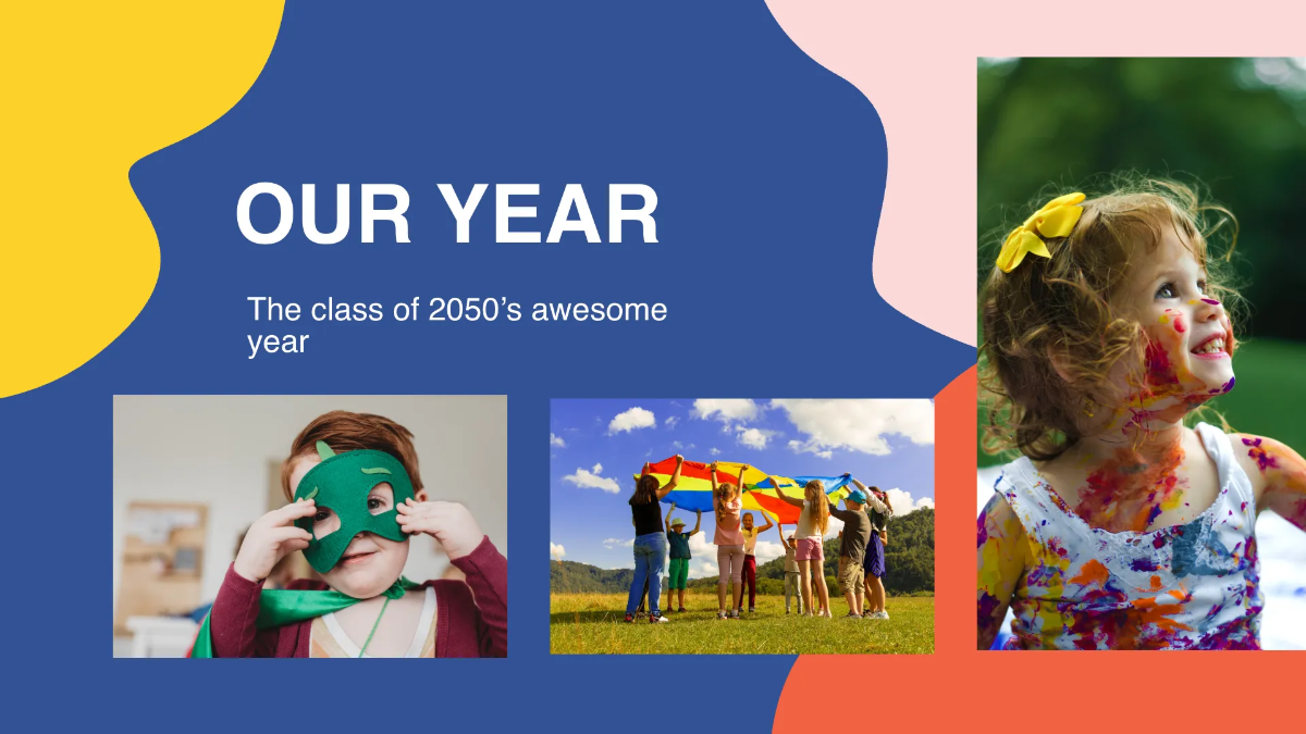 Free Pre-K Graduation Party Presentation Template to Edit Online