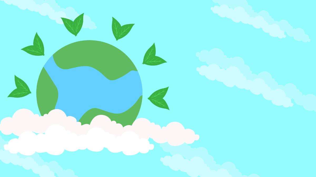 Earth Day Light Background Template