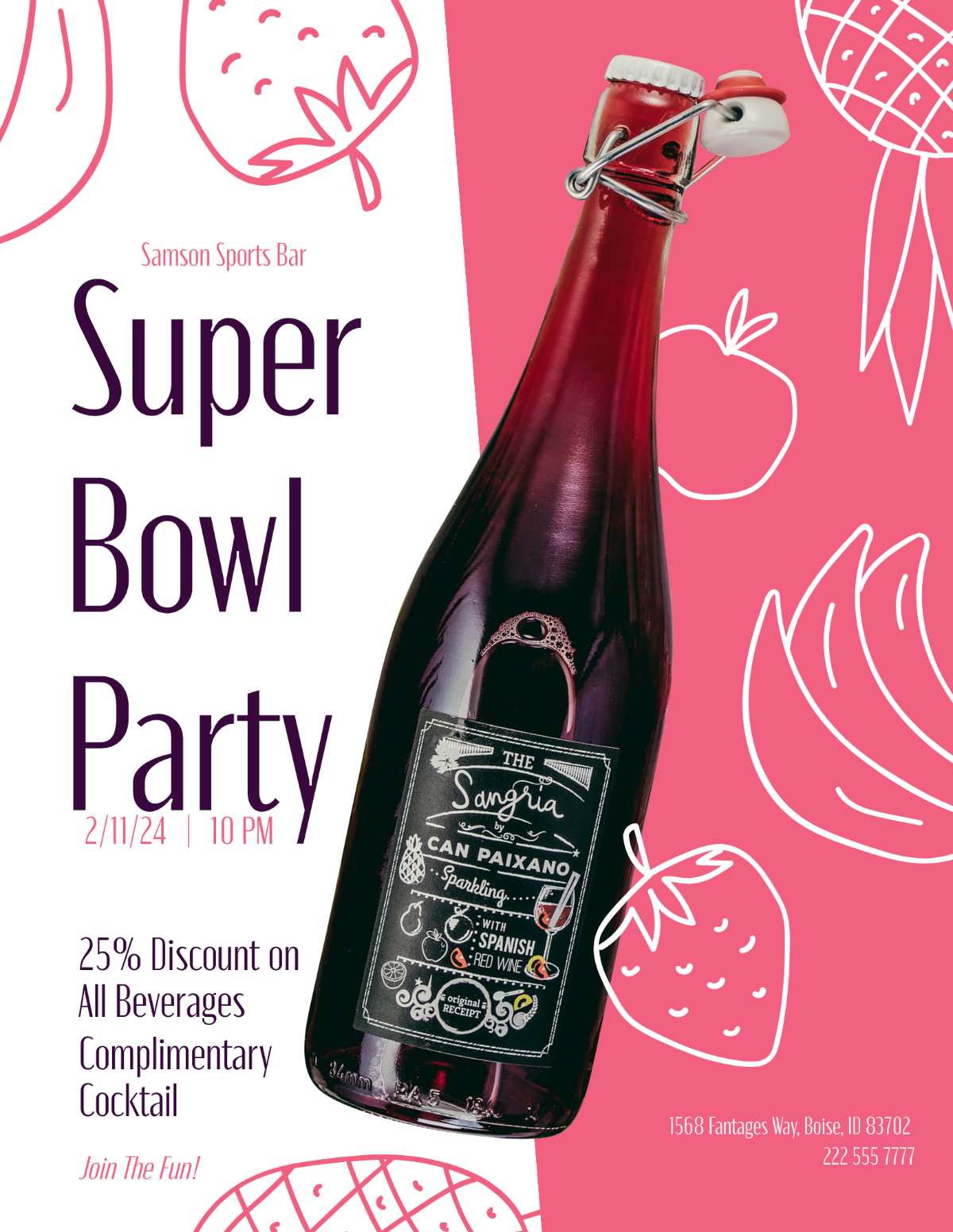 Party Super Bowl Flyer Template - Edit Online & Download