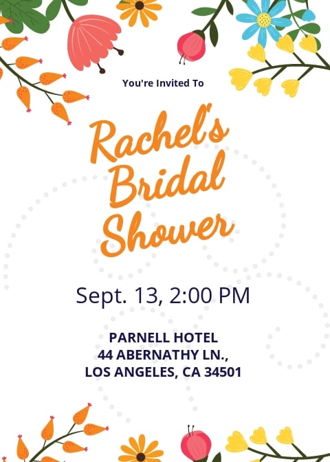 Bridal Shower Invitation Templates In Adobe Illustrator Ai Template Net
