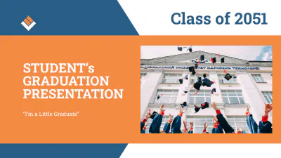 Free Elementary Graduation Party Presentation Template to Edit Online