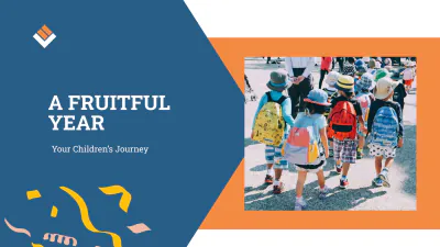 Free Elementary Graduation Party Presentation Template to Edit Online