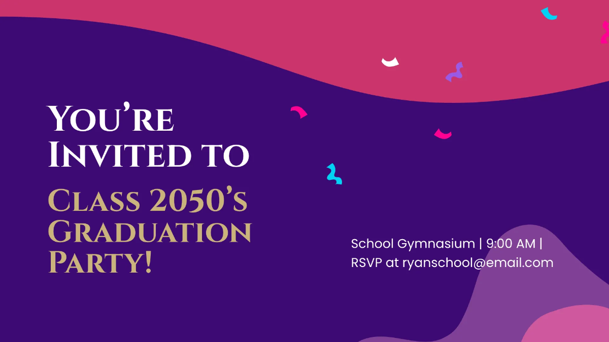 Free Graduation Invitations for Pre-K Presentation Template to Edit Online