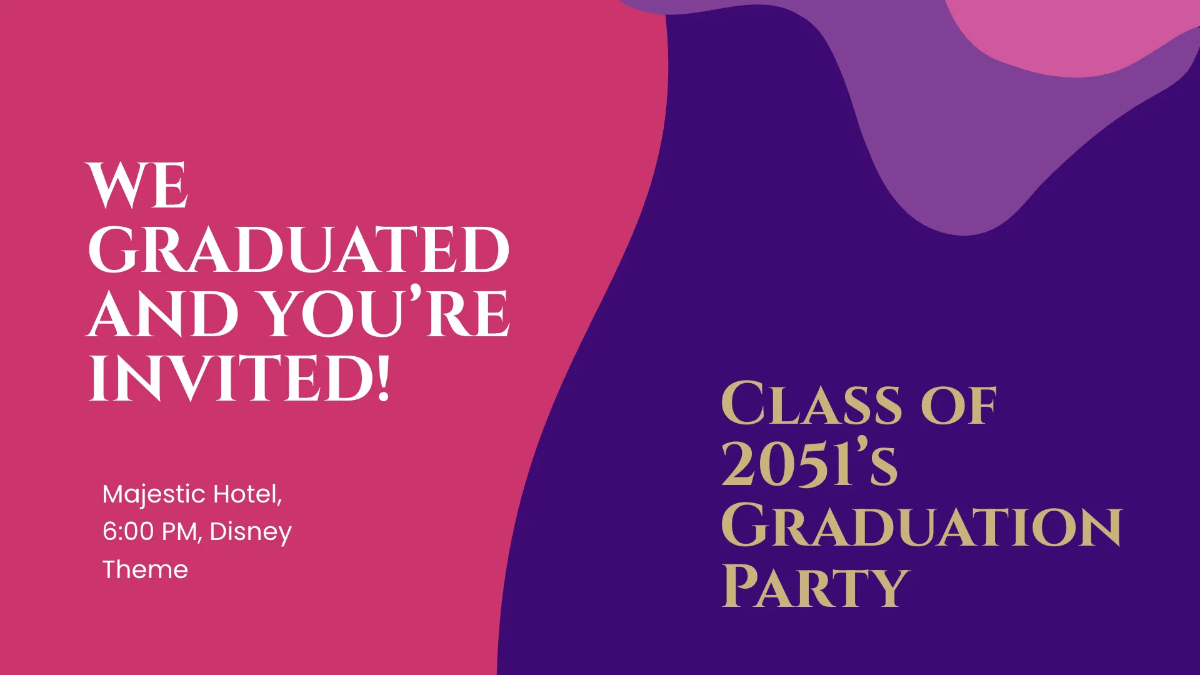 Free Graduation Invitations for Pre-K Presentation Template to Edit Online