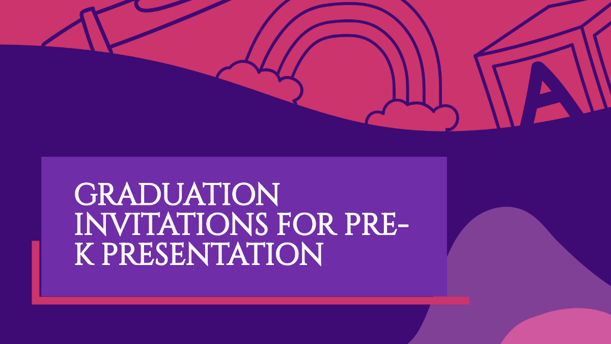 Graduation Invitations for Pre-K Presentation Template