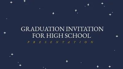 Free Graduation Invitations for High School Presentation Template to Edit Online
