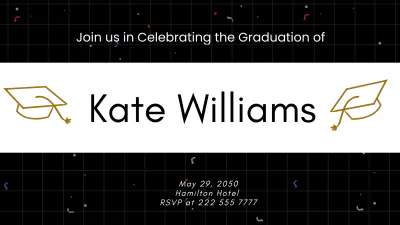 Free Graduation Invitations for High School Presentation Template to Edit Online