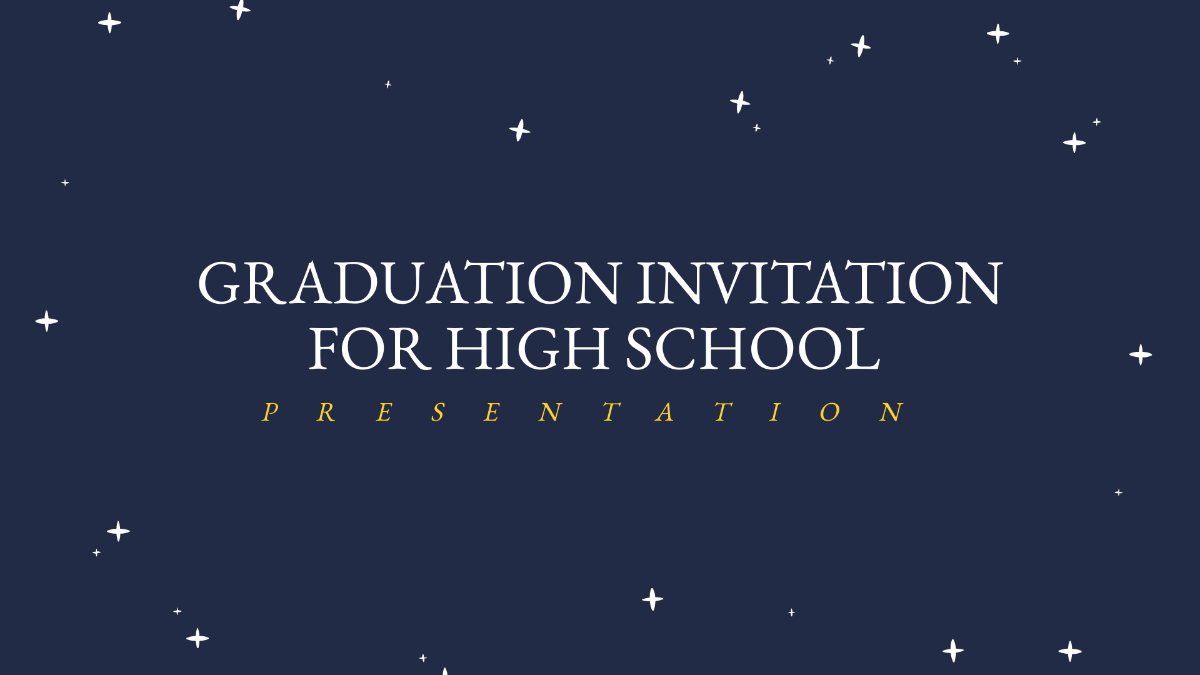 Graduation Invitations for High School Presentation Template