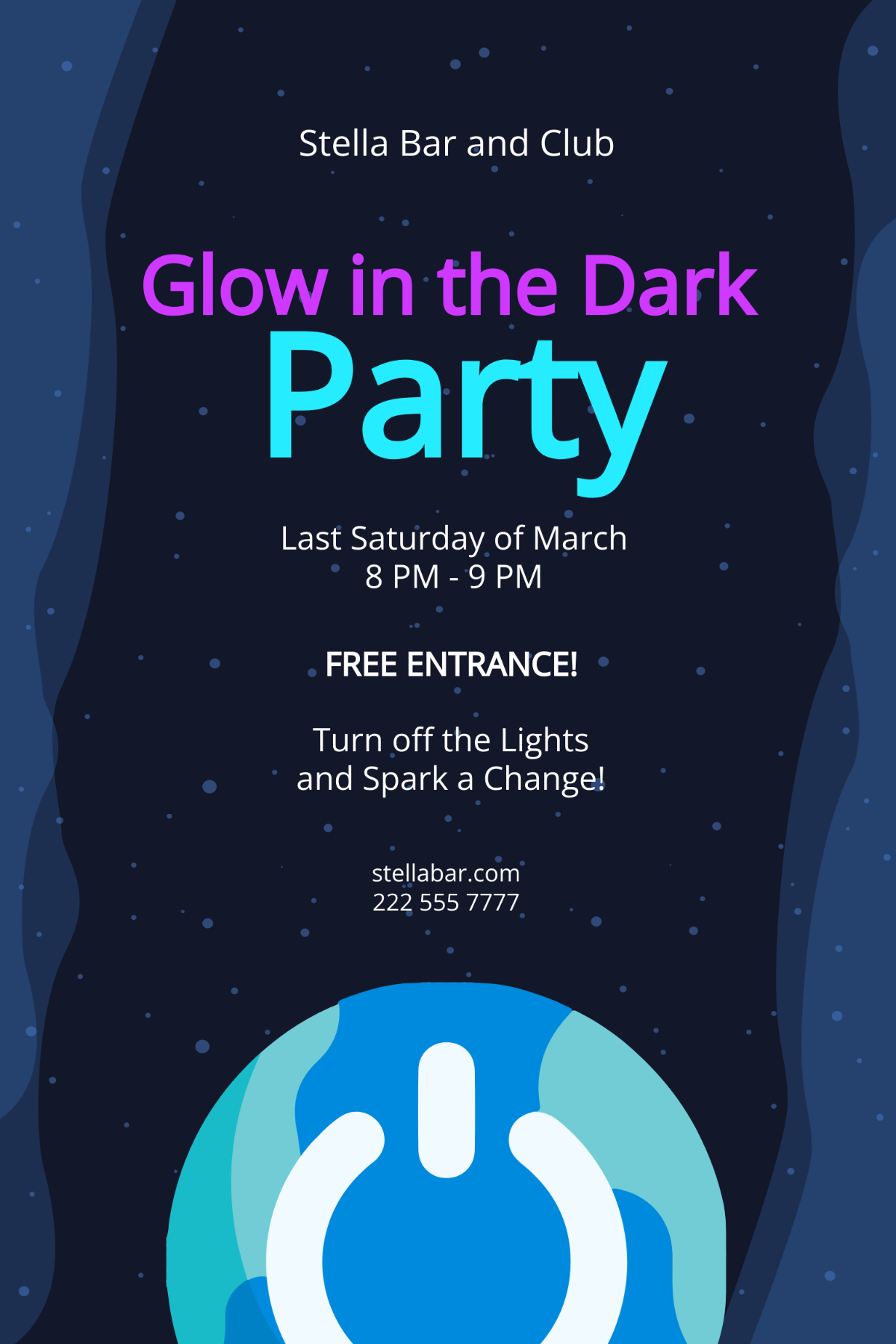 Party Earth Hour Flyer Template