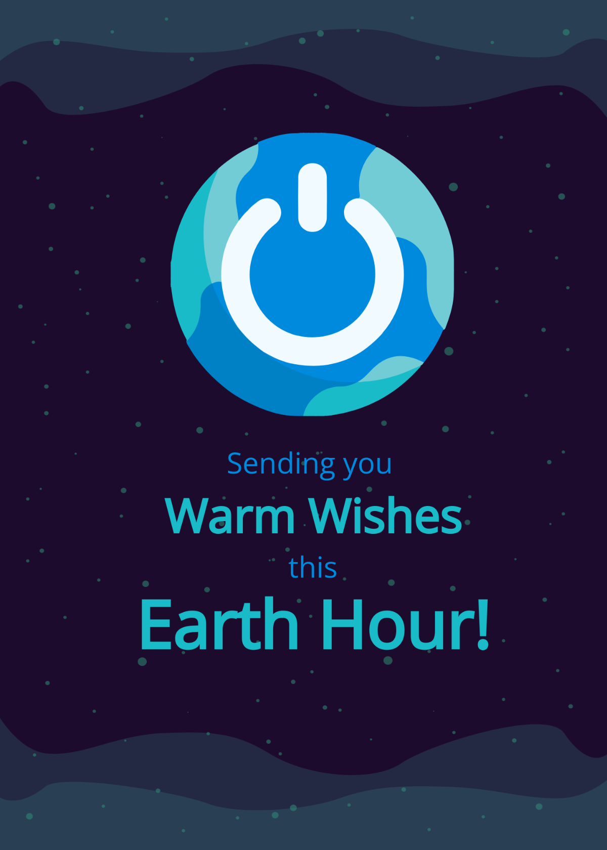 Free Earth Hour Wishes Template